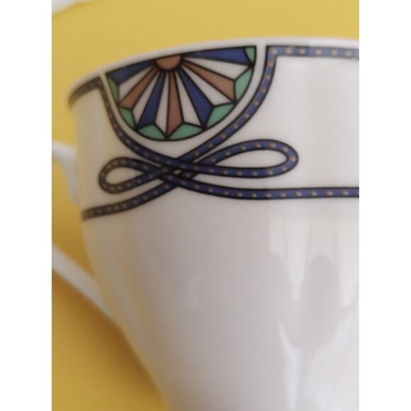 Vintage Rosenthal Grace Society Pearl China Teacup & Saucer Set Art Deco - Picture 12 of 13